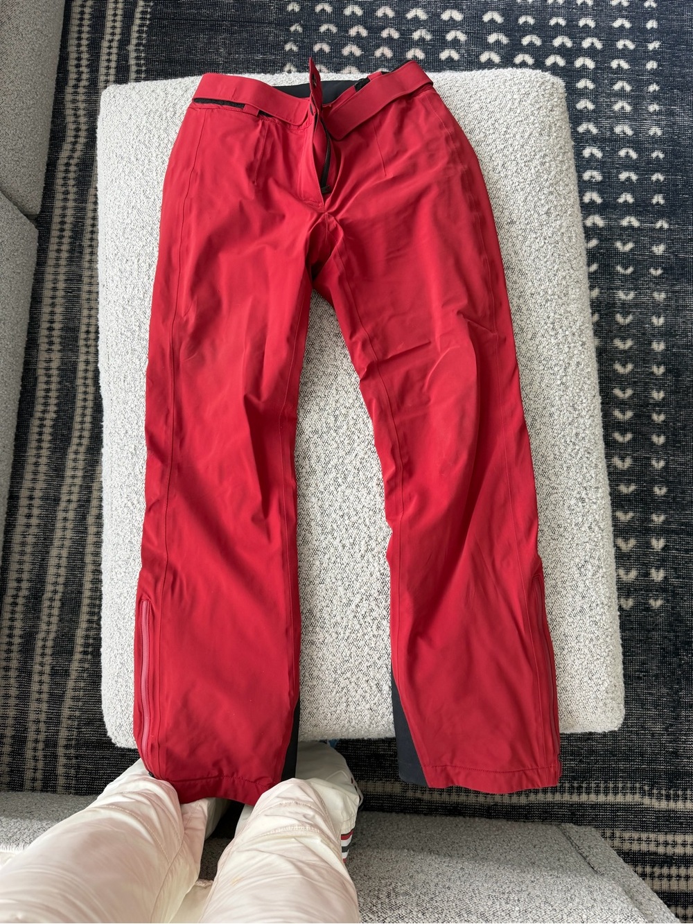 Women's Red Softshell Ski Pants